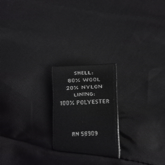 NWOT Pea Coat Style W/Flare Preston and York 100% Wool Coat - Picture 7 of 10